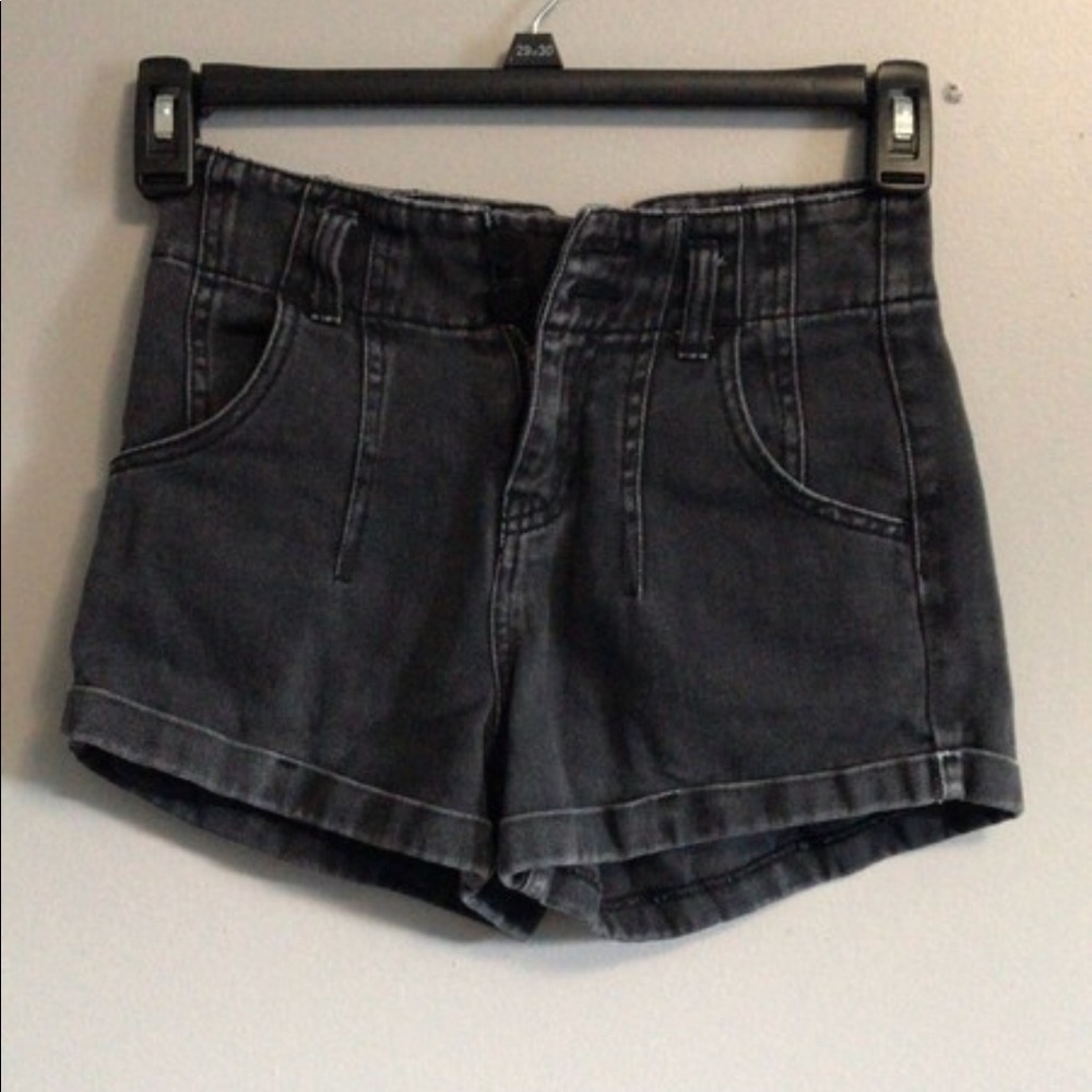 Black high waisted shorts